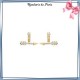 Bijoux lobes oreilles plaqué or et zirconiums flèche - La Bijouterie de Paris