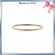 Bracelet jonc plaqué or fil rond - 3 MM - 66 MM - La Bijouterie de Paris