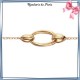Bracelet multi-ovales en plaqué or - La Bijouterie de Paris