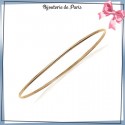 Bracelet jonc plaqué or 1/2 fil rond - 2 MM - 62 MM