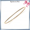 Bracelet jonc plaqué or 1/2 fil rond - 2 MM - 62 MM - La Bijouterie de Paris