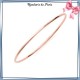 Bracelet jonc plaqué or rose fil rond - 2 MM - 66 MM - La Bijouterie de Paris