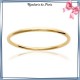 Bracelet jonc plaqué or fil rond - 4 MM - 62 MM - La Bijouterie de Paris