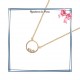 Collier cercle trilogie plaqué or - La Bijouterie de Paris