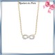 Collier infini plaqué or et zirconiums - La Bijouterie de Paris