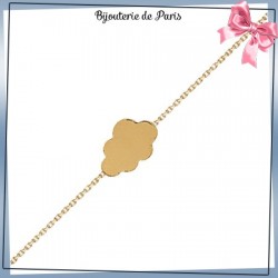 Bracelet nuage plaqué or