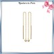 Boucles d'oreilles longues zirconium plaqué or - La Bijouterie de Paris