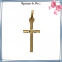 Croix plaqué or étoile