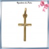 Croix plaqué or étoile - La Bijouterie de Paris